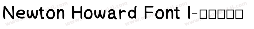 Newton Howard Font I字体转换
